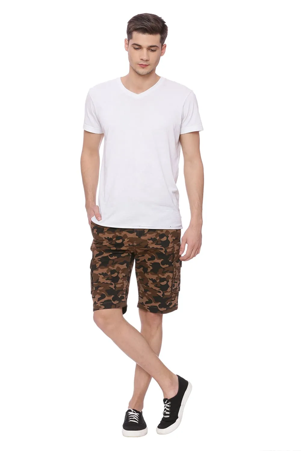 Basics Comfort Fit 6 Pocket Cargo Shorts