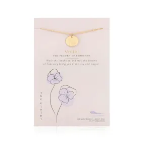 Birth Month Necklace | February | Violet