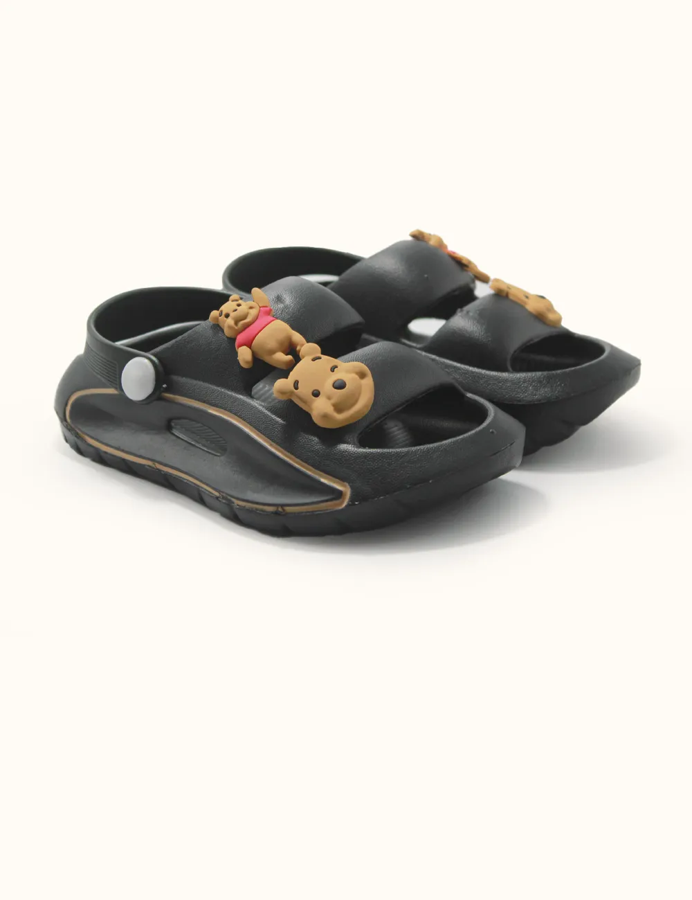 Black | Soft Slippers for Kids