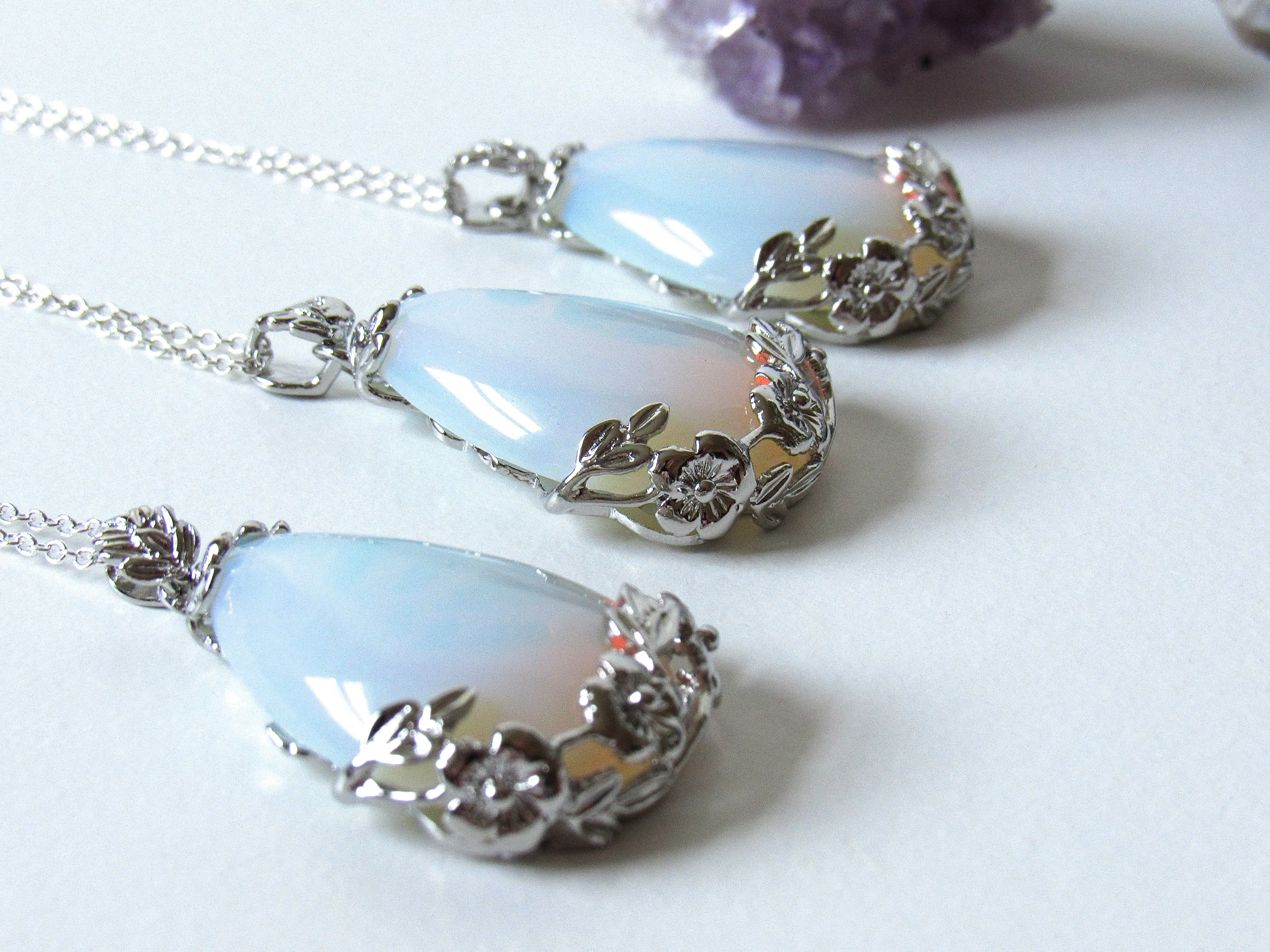 Blooming Opalite Necklaces