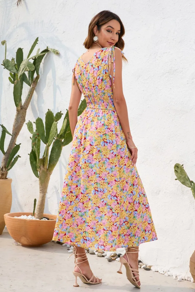 Blossom Gathering Maxi Floral Dress