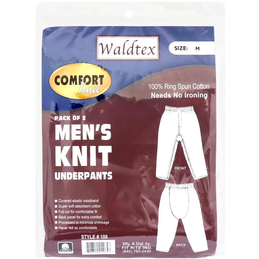 Boys Comfort Knit Waldtex 100% Cotton Knit Shorts - 2 Pk.