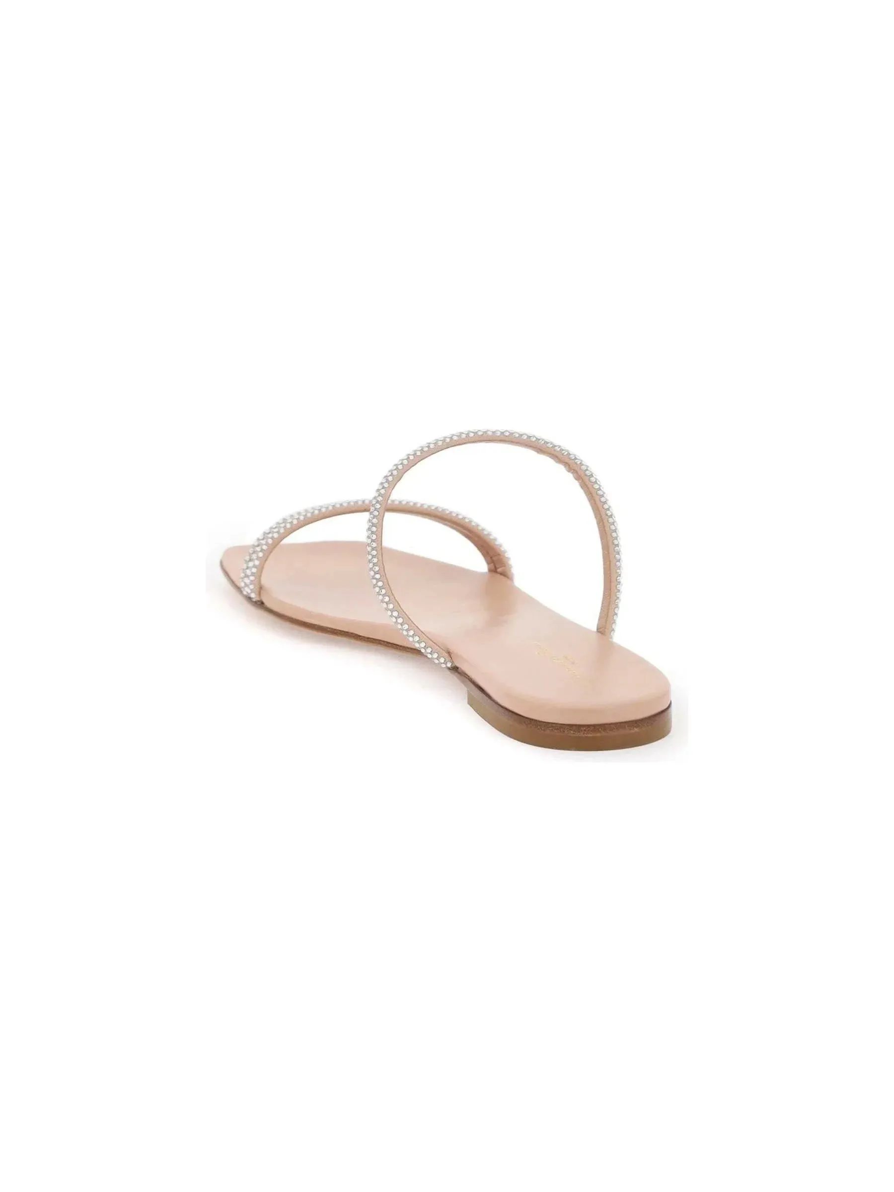 Cannes Leather Flat Sandals