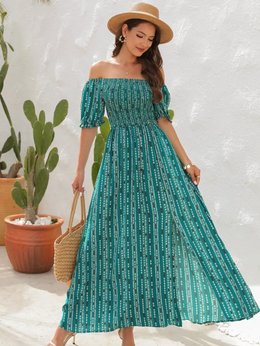 Capturing Time Short Sleeve Maxi Dresses Summer