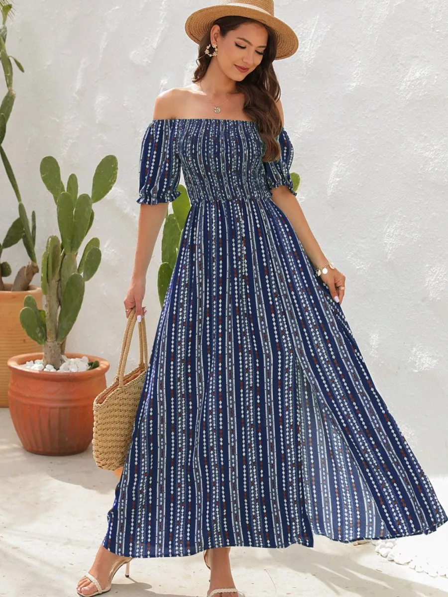 Capturing Time Short Sleeve Maxi Dresses Summer