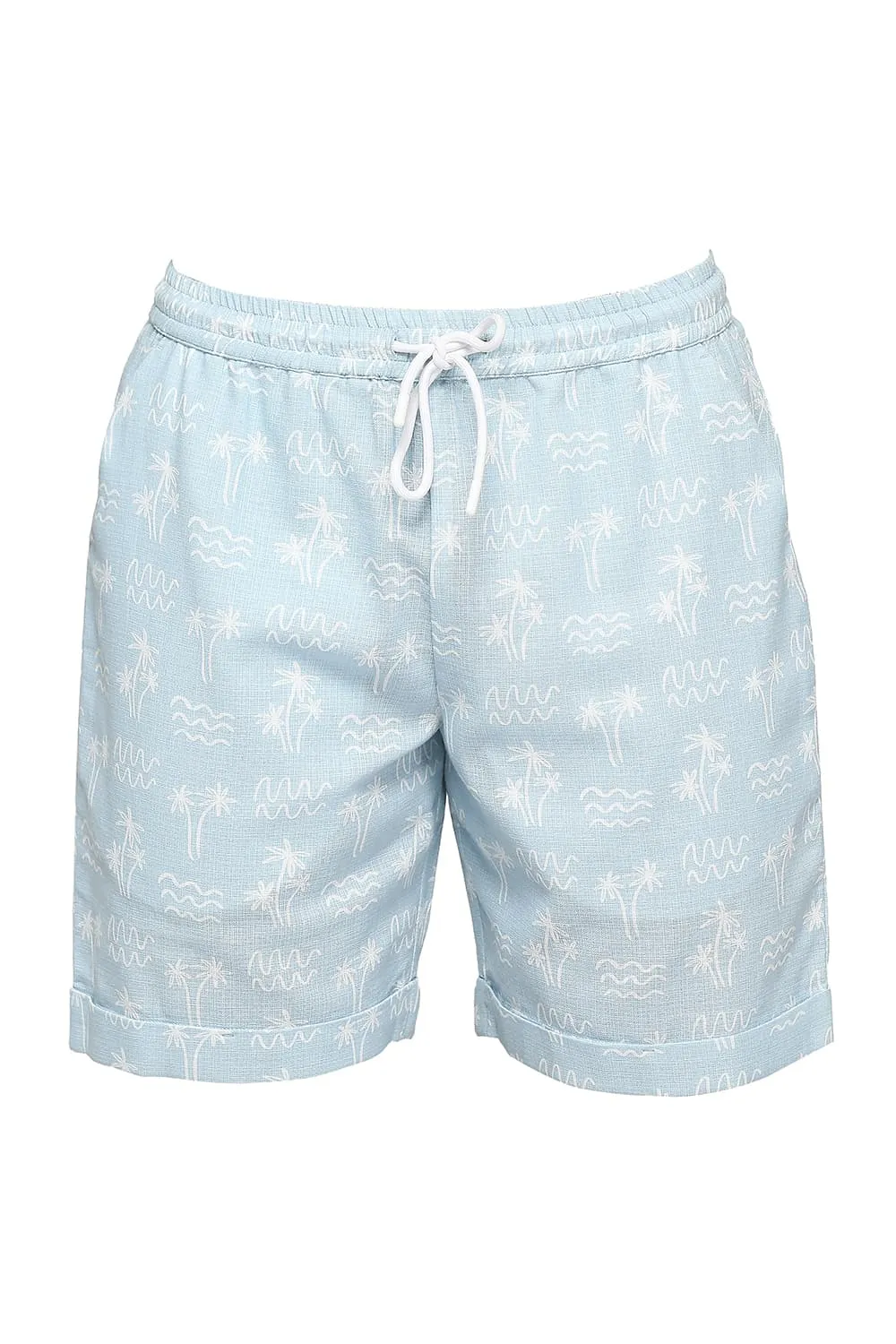 Comfort Fit Cotton Dobby Co-Ords Shorts