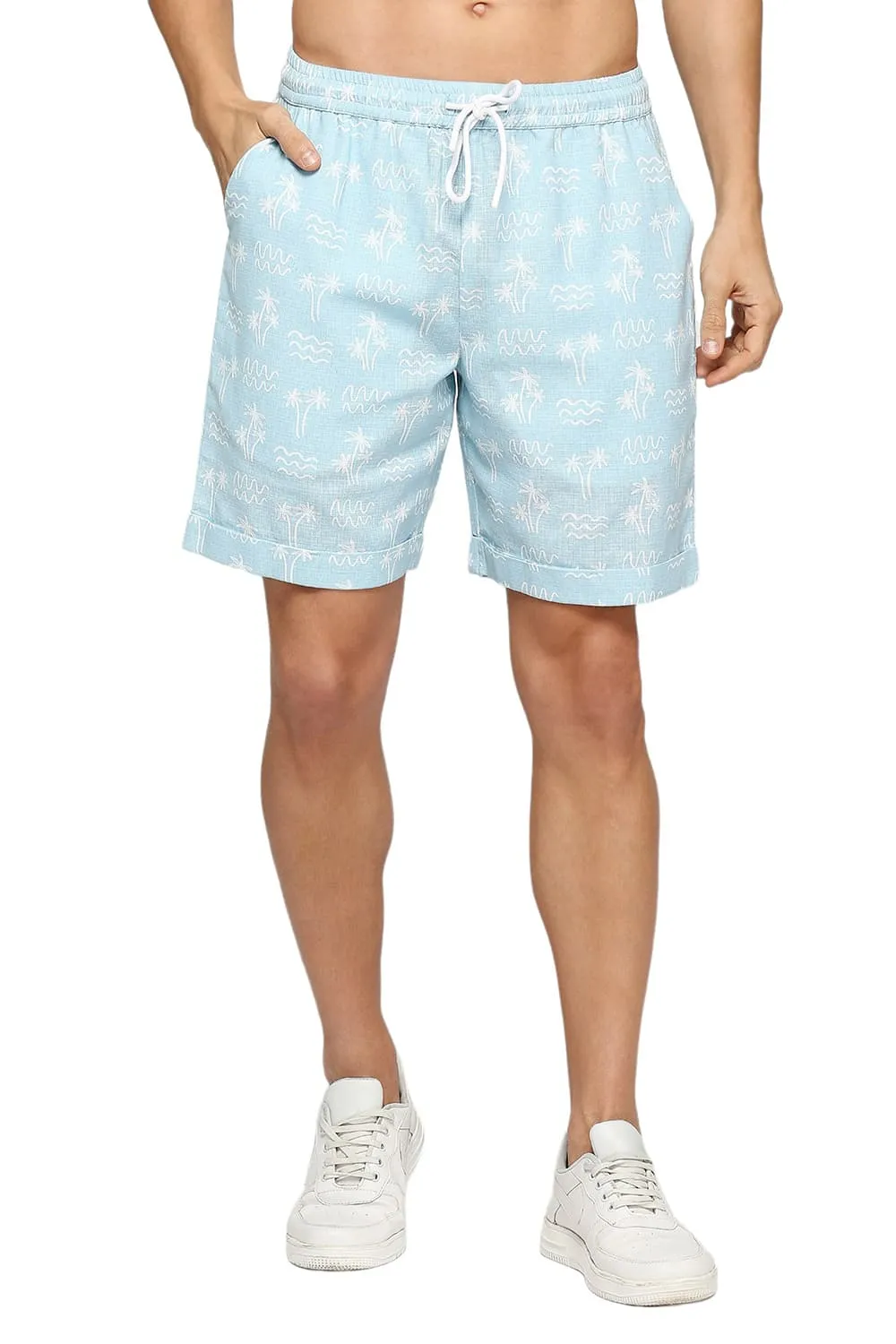 Comfort Fit Cotton Dobby Co-Ords Shorts