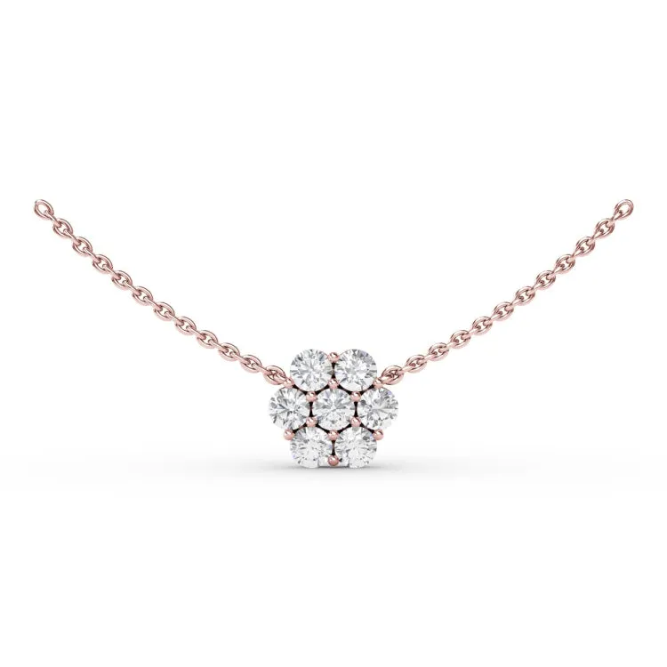 Floral Diamond Necklace