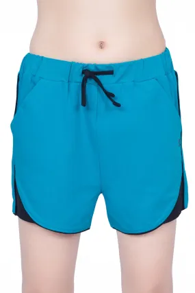 Girls Teal Comfort Cotton Shorts