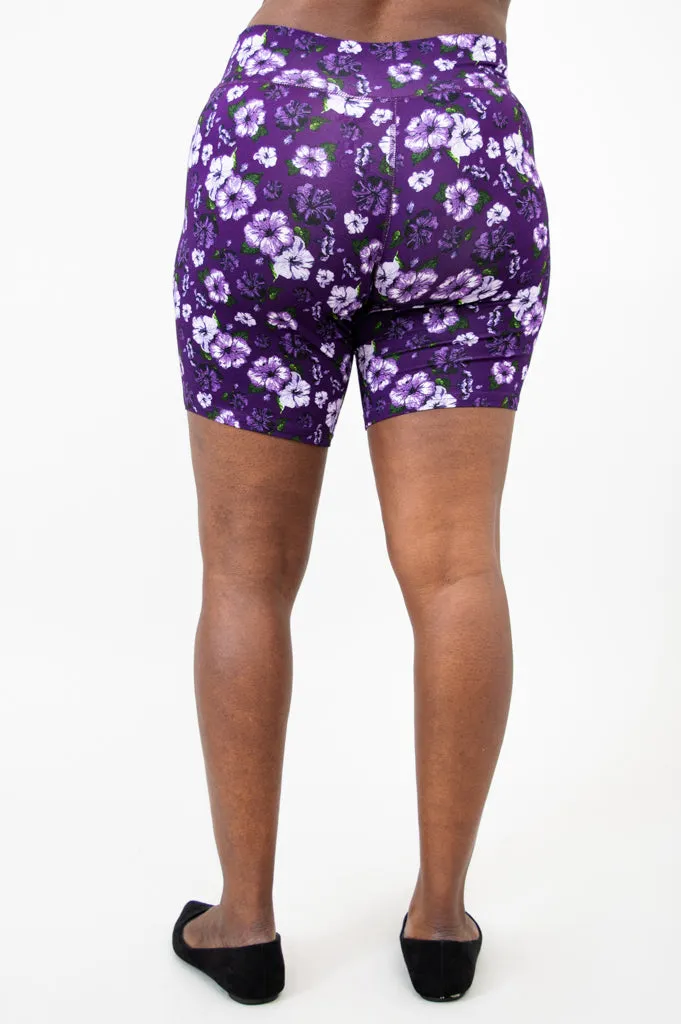 Hallie Shorts, Hibiscus, Bamboo