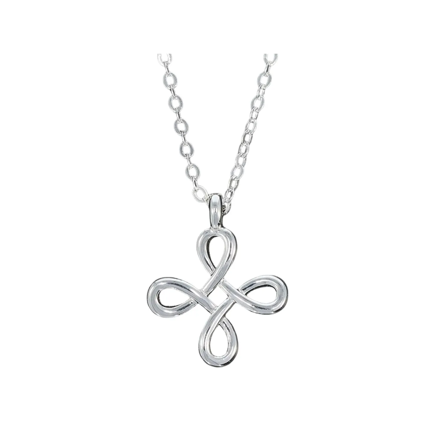 Joe Davies Celtic Flower Knot Plated Necklace