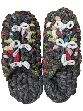 Large | Knit up-cycle slippers 2024-L124 [Large]