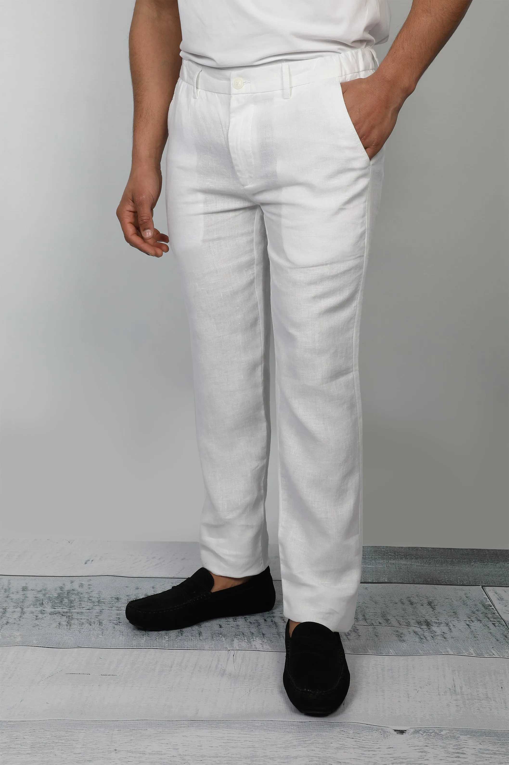 Linen White Pant