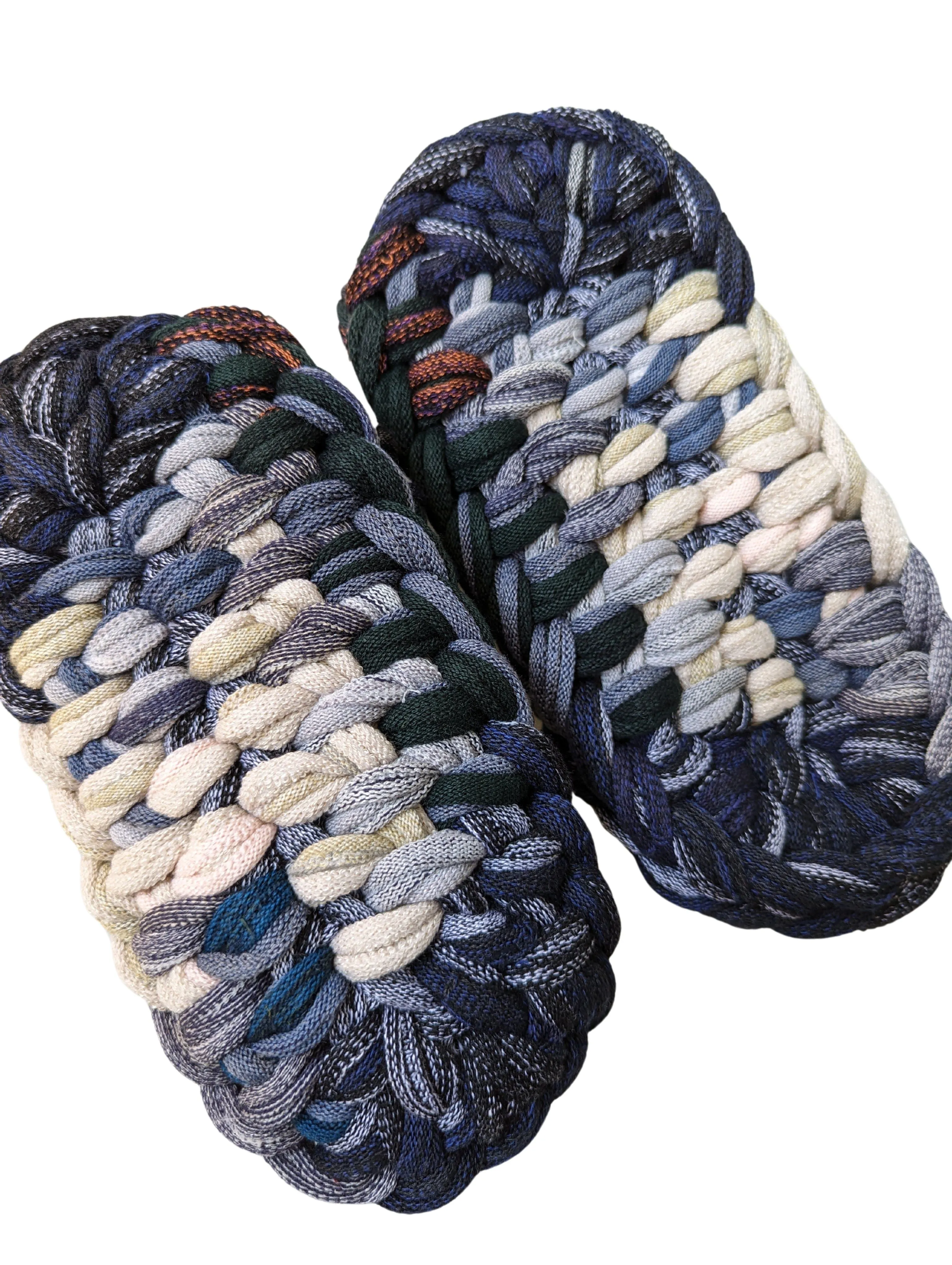 Medium | Knit up-cycle slippers 2024-M58 [Medium]