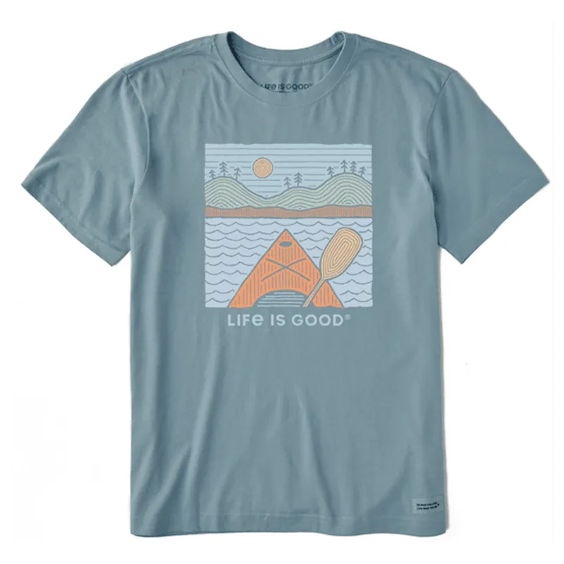 Men's Woodblock Kayak Short Sleeve Tee