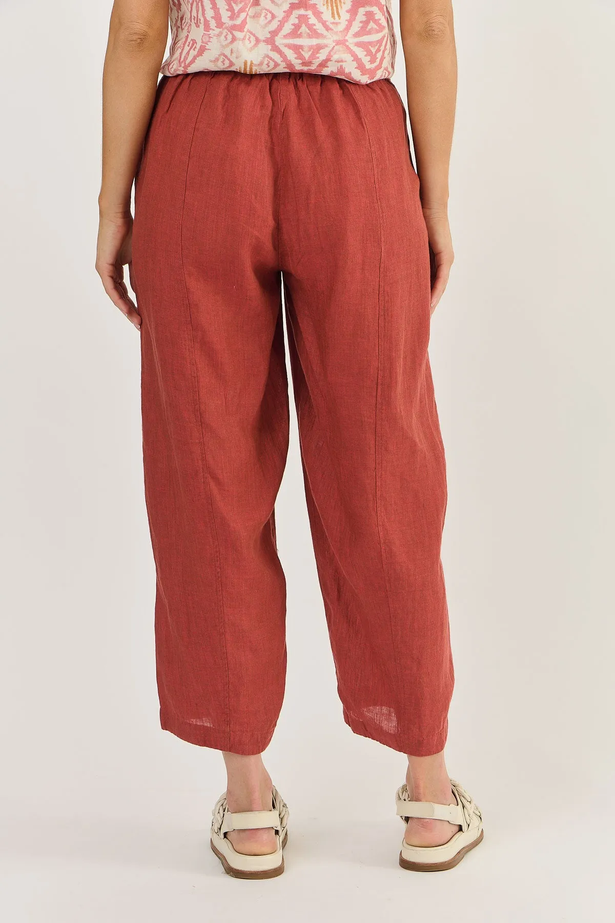 Naturals by O & J Linen Trousers - Cedar (GA524)