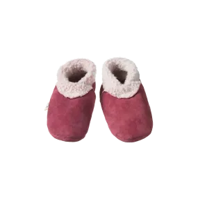 NATURE BABY - LAMBSKIN BOOTIES: RHUBARB