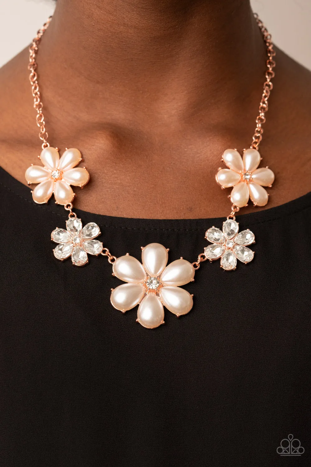 Necklaces Fiercely Flowering - Copper N423