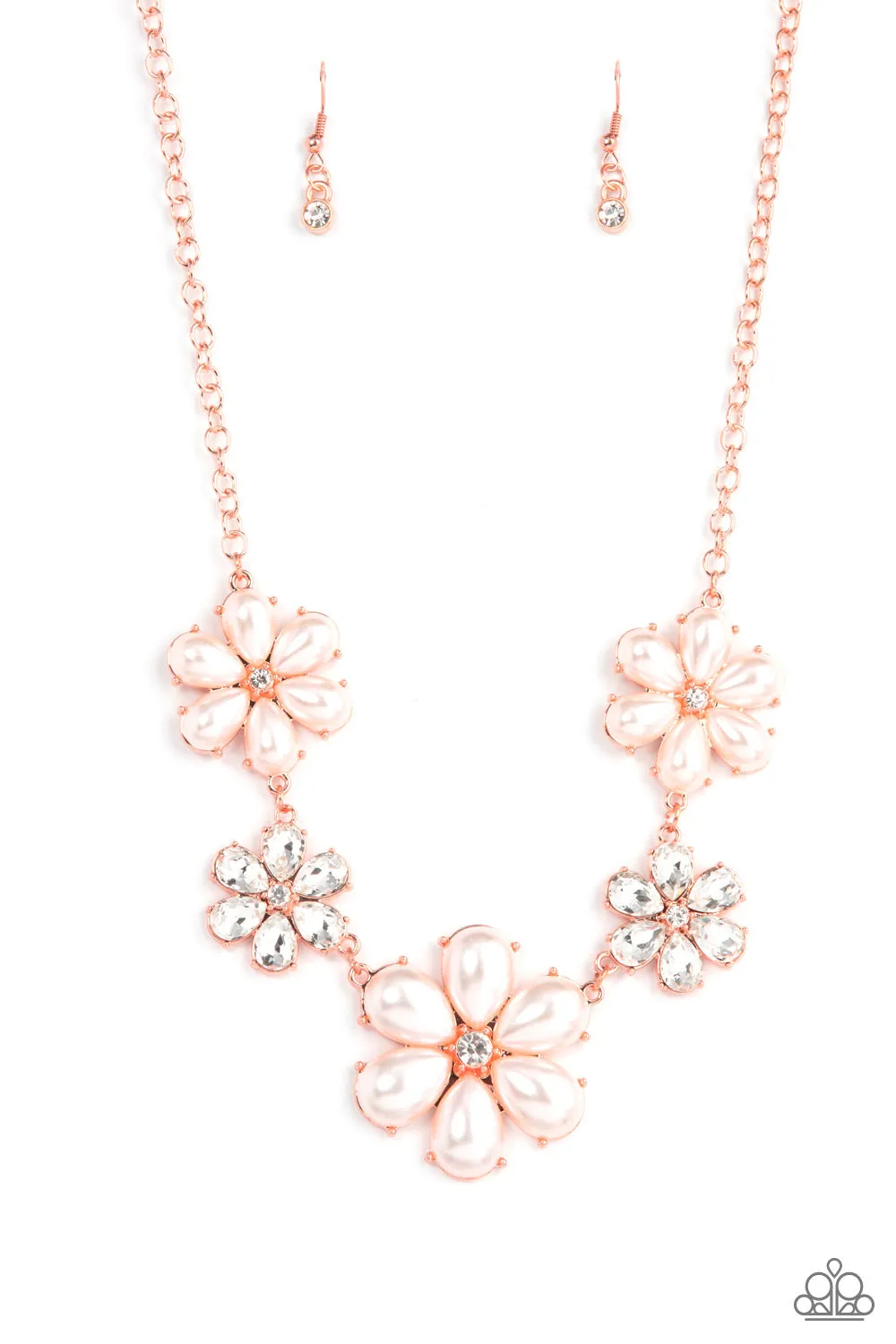 Necklaces Fiercely Flowering - Copper N423