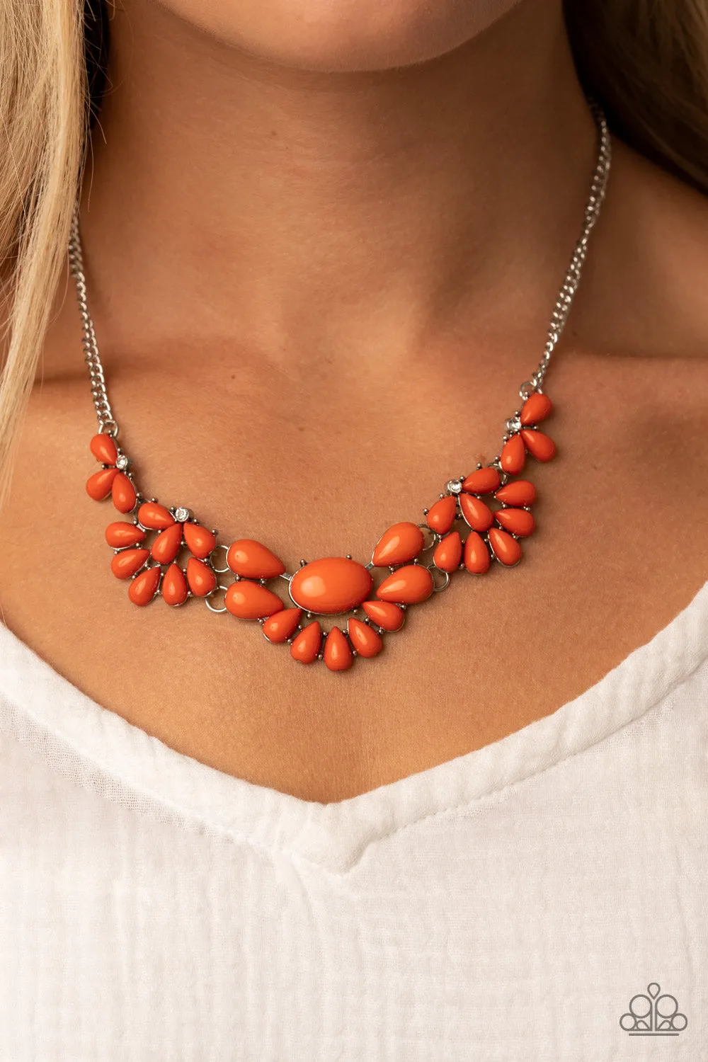 Necklaces Secret GARDENISTA - Orange N2264