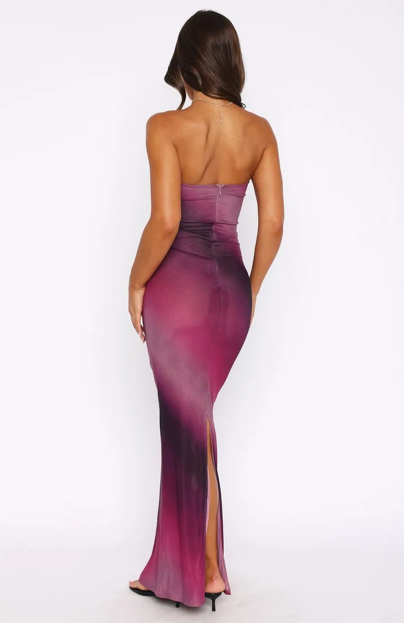 On A Trip Maxi Dress Boysenberry Ripple