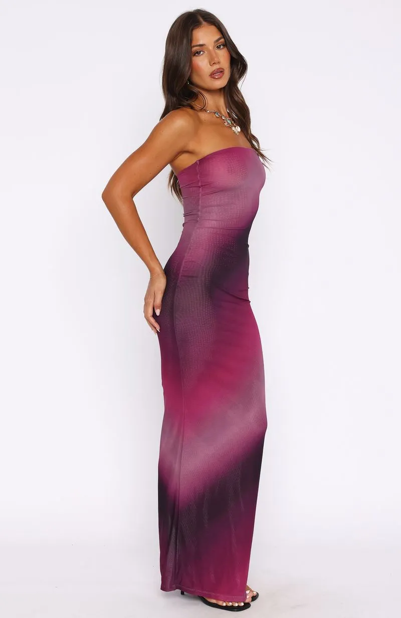 On A Trip Maxi Dress Boysenberry Ripple