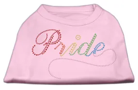 Rainbow Pride Rhinestone Shirts Light Pink XS (8)