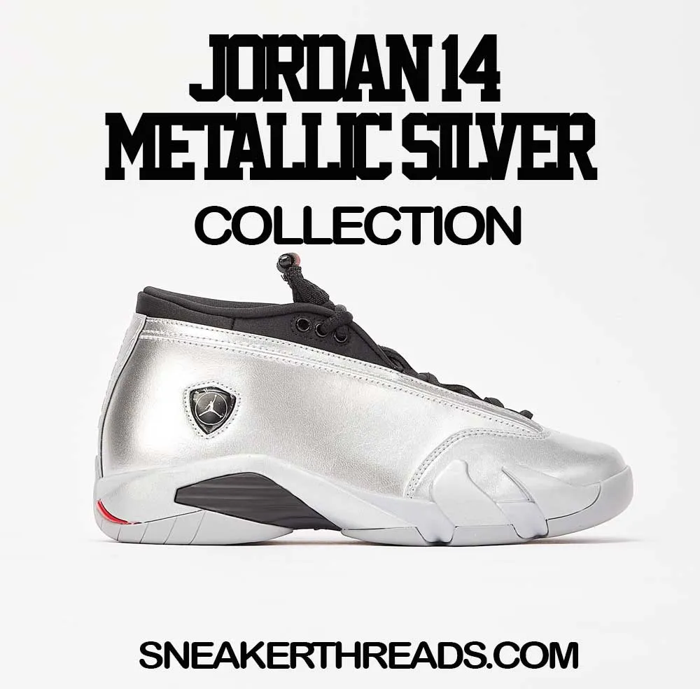 Retro 14 Metallic Silver Money Talk Shirt