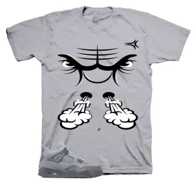 Retro 4 Wet Cement Raging Face Shirt