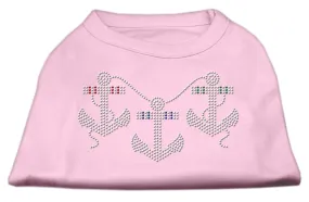 Rhinestone Anchors Shirts Light Pink XS (8)