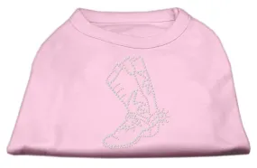 Rhinestone Boot Shirts Light Pink XS (8)