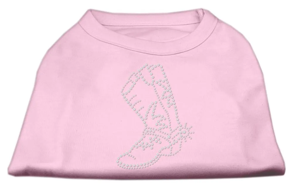 Rhinestone Boot Shirts Light Pink XS (8)