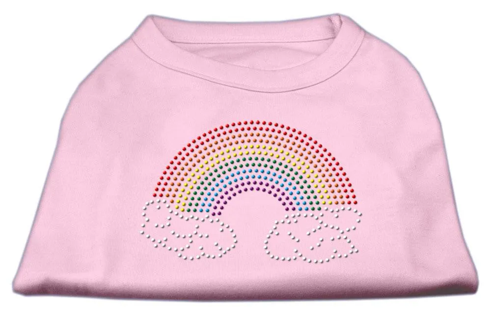 Rhinestone Rainbow Shirts Light Pink L (14)