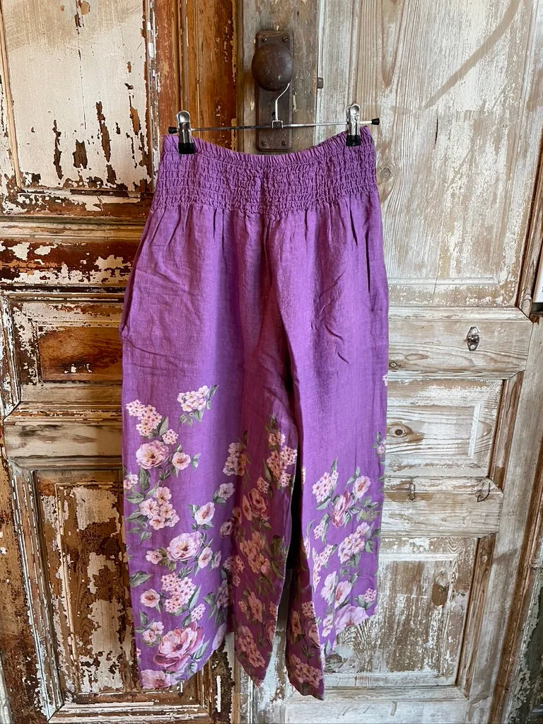 Spring Floral Pants