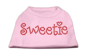 Sweetie Rhinestone Shirts Light Pink XL (16)