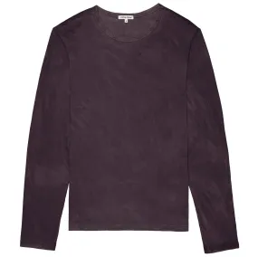 Vintage Wine Dyed Supima Cotton Crewneck Tee by Cotton Citizen