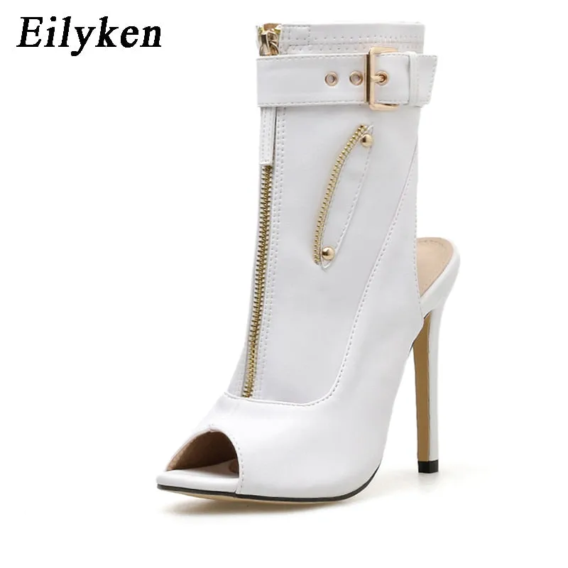 Womens Leather Ankle Boots